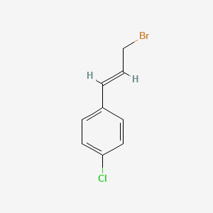 Chemical structure of 1-(3-bromoprop-1-en-1-yl)-4-chlorobenzene
