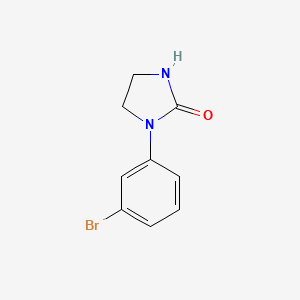 Chemical structure of 1-(3-Bromophenyl)imidazolidin-2-one