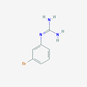 Chemical structure of 1-(3-Bromophenyl)guanidine