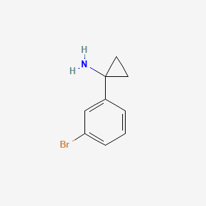 Chemical structure of 1-(3-Bromophenyl)cyclopropanamine