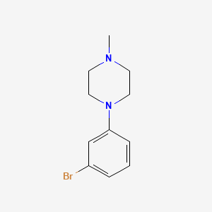 Chemical structure of 1-(3-Bromophenyl)-4-methylpiperazine