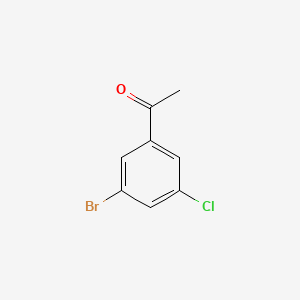Chemical structure of 1-(3-Bromo-5-chlorophenyl)ethanone