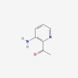 Chemical structure of 1-(3-Amino-pyridin-2-yl)-ethanone