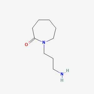 Chemical structure of 1-(3-Aminopropyl)azepan-2-one