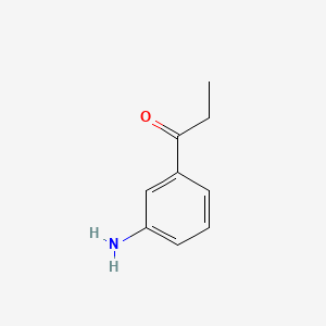 Chemical structure of 1-(3-Aminophenyl)propan-1-one