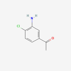 Chemical structure of 3'-Amino-4'-chloroacetophenone