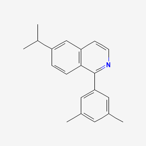 Chemical structure of 1-(3,5-Dimethylphenyl)-6-isopropylisoquinoline