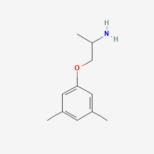Chemical structure of 1-(3,5-Dimethylphenoxy)propan-2-amine