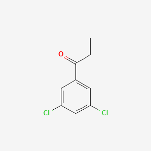 Chemical structure of 1-(3,5-Dichlorophenyl)propan-1-one