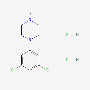 Chemical structure of 1-(3,5-Dichlorophenyl)-piperazine hydrochloride