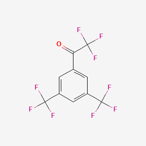 Chemical structure of 1-(3,5-Bis(trifluoromethyl)phenyl)-2,2,2-trifluoroethanone