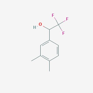 Chemical structure of 1-(3,4-dimethylphenyl)-2,2,2-trifluoroethan-1-ol