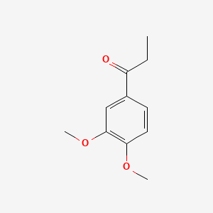 Chemical structure of 1-(3,4-Dimethoxyphenyl)propan-1-one