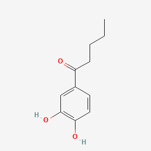 Chemical structure of 1-(3,4-Dihydroxyphenyl)pentan-1-one