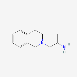 Chemical structure of 1-(3,4-Dihydroisoquinolin-2(1H)-yl)propan-2-amine