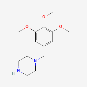 Chemical structure of 1-(3,4,5-Trimethoxybenzyl)piperazine