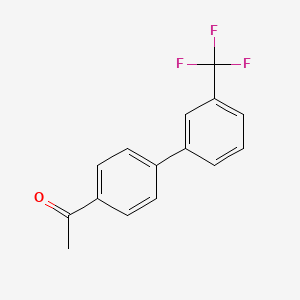 Chemical structure of 4-Acetyl-3'-(trifluoromethyl)biphenyl