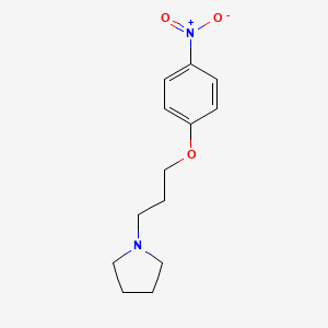 Chemical structure of 1-(3-(4-Nitrophenoxy)propyl)pyrrolidine