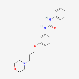 Chemical structure of 1-(3-(3-Morpholinopropoxy)phenyl)-3-phenylurea