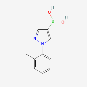Chemical structure of 1-(2-Tolyl)-1H-pyrazole-4-boronic acid