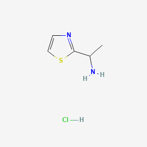 Chemical structure of 1-(2-Thiazolyl)ethylamine Hydrochloride