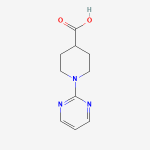 Chemical structure of 1-(2-Pyrimidinyl)Piperidine-4-Carboxylic Acid