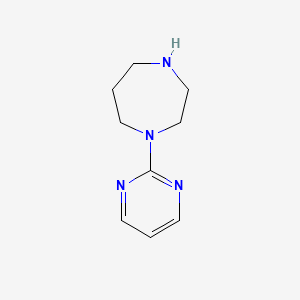Chemical structure of 1-Pyrimidin-2-yl-1,4-diazepane
