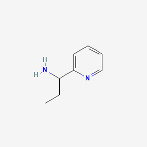 Chemical structure of 1-(2-Pyridyl)-1-propylamine