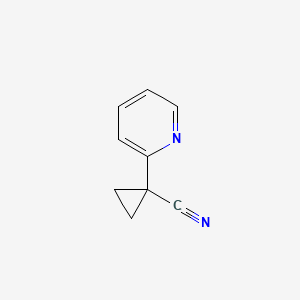 Chemical structure of 1-(2-Pyridinyl)-Cyclopropanecarbonitrile