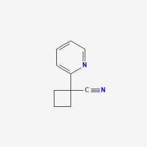 Chemical structure of 1-(2-Pyridinyl)-cyclobutanecarbonitrile