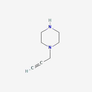 Chemical structure of 1-(2-Propynyl)piperazine