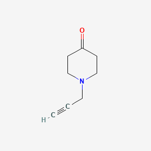 Chemical structure of 1-(2-propyn-1-yl)-4-piperidinone