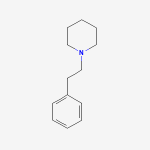 Chemical structure of 1-(2-phenylethyl)piperidine HI