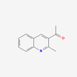 Chemical structure of 3-Acetyl-2-methylquinoline