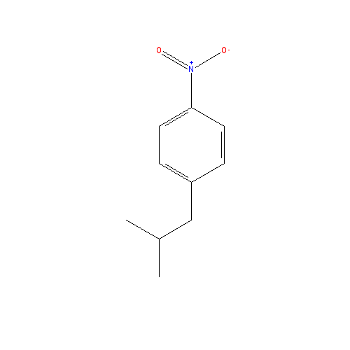 Chemical structure of 1-(2-methylpropyl)-4-nitrobenzene