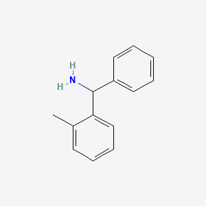 Chemical structure of 1-(2-methylphenyl)-1-phenylmethanamine