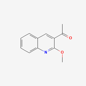 Chemical structure of 1-(2-Methoxyquinolin-3-yl)ethan-1-one