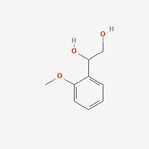 Chemical structure of 1-(2-Methoxyphenyl)ethane-1,2-diol