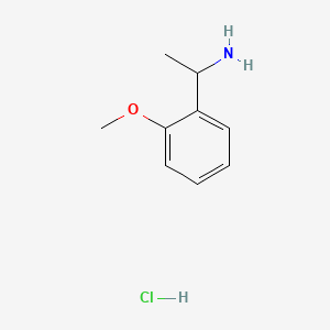 Chemical structure of 1-(2-Methoxyphenyl)ethanamine hydrochloride