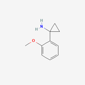 Chemical structure of 1-(2-Methoxyphenyl)cyclopropanamine