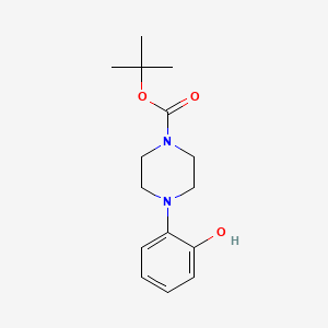 Chemical structure of 1-(2-Hydroxyphenyl)-4-(tert-butoxycarbonyl)piperazine