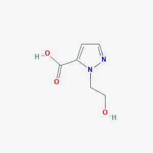 Chemical structure of 1-(2-Hydroxyethyl)-1H-pyrazole-5-carboxylic acid