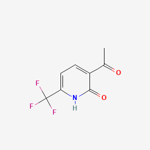 Chemical structure of 1-(2-Hydroxy-6-(trifluoromethyl)pyridin-3-yl)ethanone