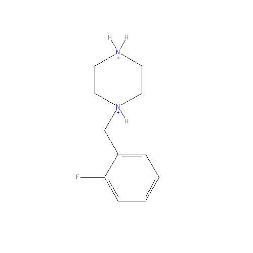 Chemical structure of 1-(2-Fluoro-benzyl)-piperazinehydrochloride