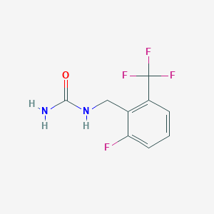 Chemical structure of 1-(2-Fluoro-6-(trifluoromethyl)benzyl)urea