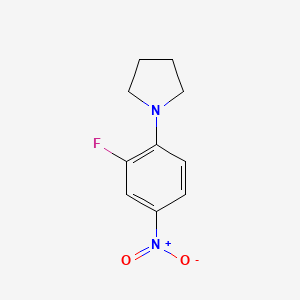 Chemical structure of 1-(2-Fluoro-4-nitrophenyl)pyrrolidine