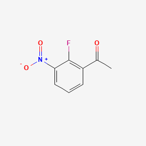 Chemical structure of 2'-Fluoro-3'-nitroacetophenone