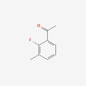 Chemical structure of 1-(2-Fluoro-3-methylphenyl)ethanone