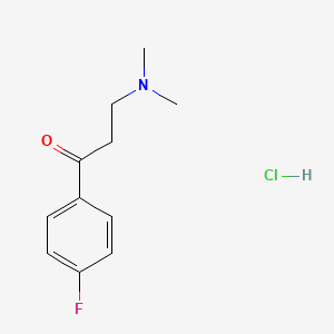 Chemical structure of 1-(2-ethoxy-6-fluorophenyl)cyclopropan-1-amine hydrochloride
