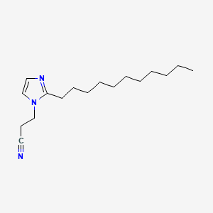 Chemical structure of 1-(2-Cyanoethyl)-2-undecylimidazole